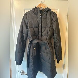 Like New JCREW Women’s Medium black long puffer jacket